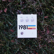 1981 Inventions DRV2 No.3 overdrive distortion guitar pedal, white with coloured stripes and clear knobs