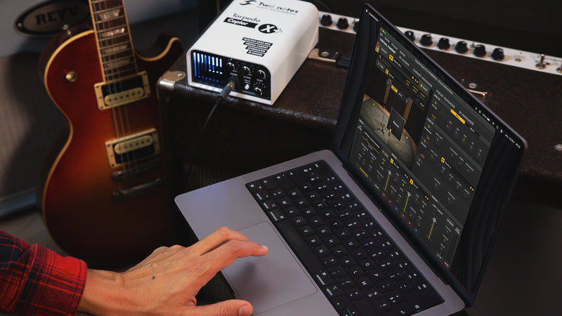 Two Notes Captor X+ (X-Plus) Compact Reactive Load Box, Attenuator, DynIR Cab Sim, IR Loader & Stereo Expander