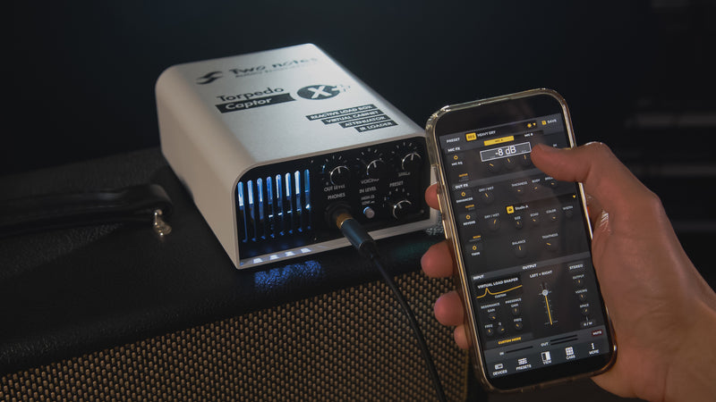 Two Notes Captor X+ (X-Plus) Compact Reactive Load Box, Attenuator, DynIR Cab Sim, IR Loader & Stereo Expander