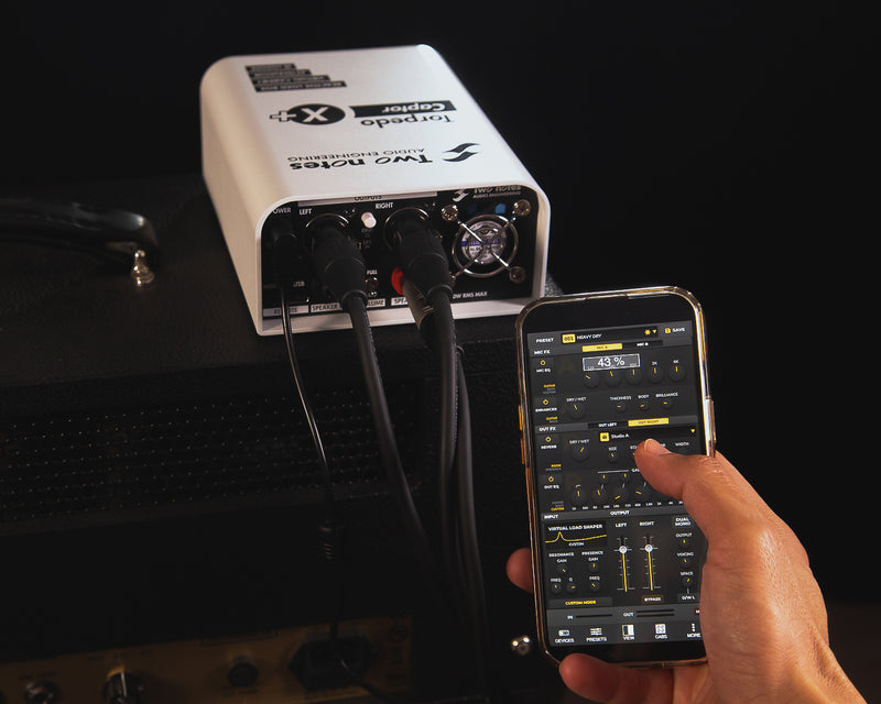 Two Notes Captor X+ (X-Plus) Compact Reactive Load Box, Attenuator, DynIR Cab Sim, IR Loader & Stereo Expander