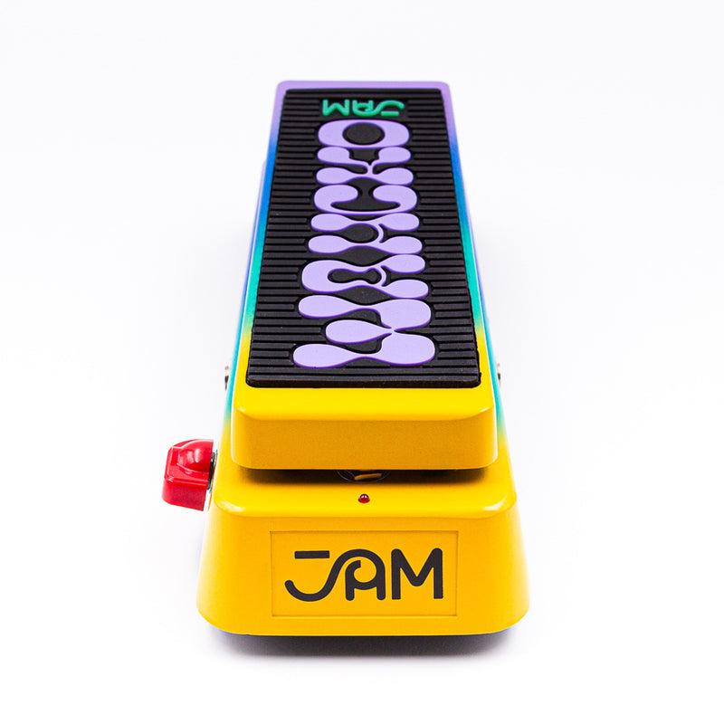 JAM Pedals Wahcko MK 2 wah pedal, rear view with JAM logo
