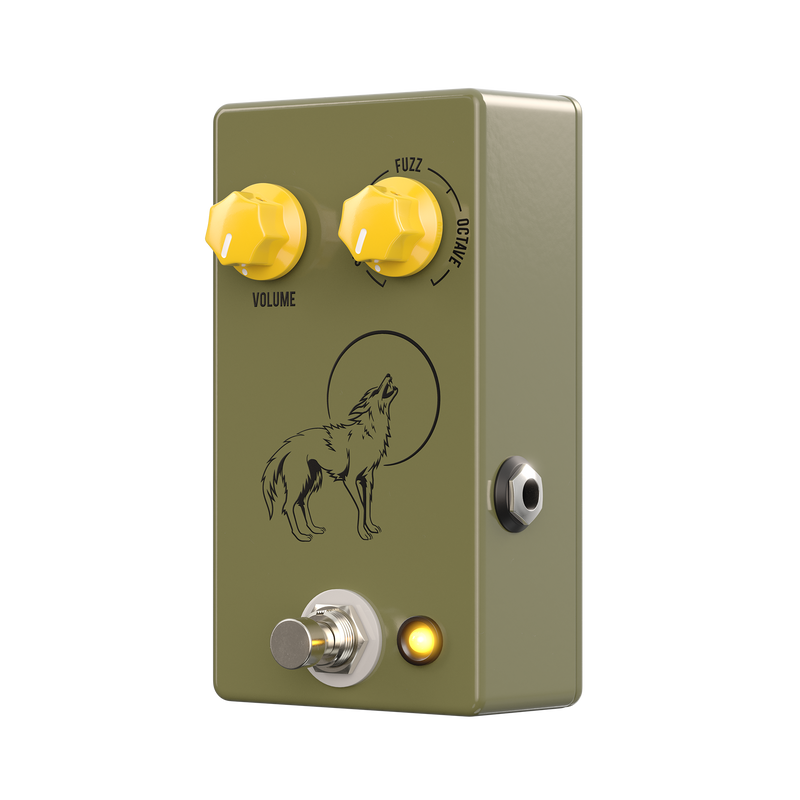 JHS Coyote octave fuzz pedal quarter left