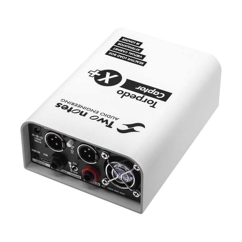 Two Notes Captor X+ (X-Plus) Compact Reactive Load Box, Attenuator, DynIR Cab Sim, IR Loader & Stereo Expander