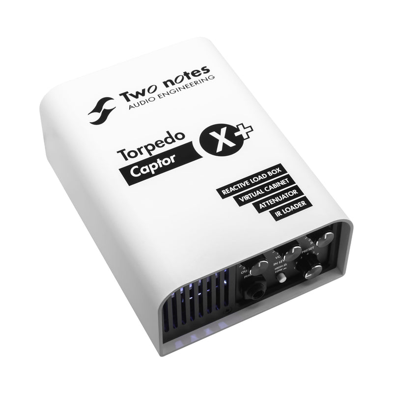 Two Notes Captor X+ (X-Plus) Compact Reactive Load Box, Attenuator, DynIR Cab Sim, IR Loader & Stereo Expander