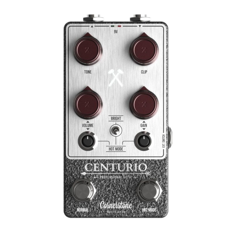 Cornerstone Centurio dual-channel Klon overdrive pedal - top view