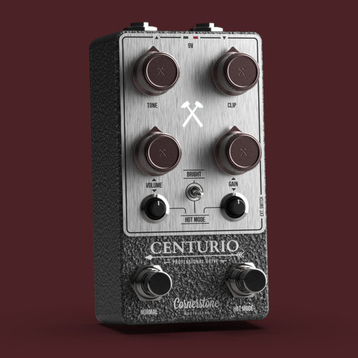 Cornerstone Centurio overdrive pedal - three-quarter angle