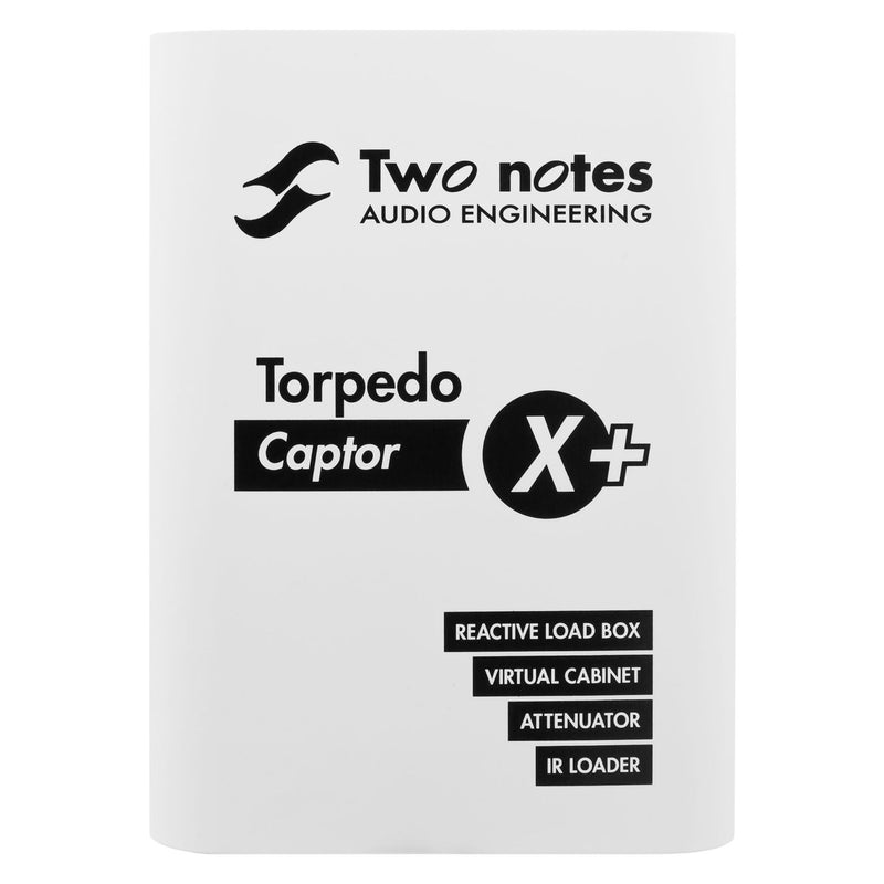 Two Notes Captor X+ (X-Plus) Compact Reactive Load Box, Attenuator, DynIR Cab Sim, IR Loader & Stereo Expander