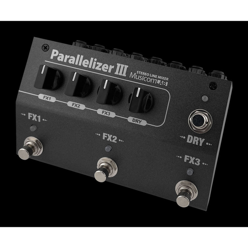 Musicomlab Parallelizer 3 showing the three stereo send and return loops