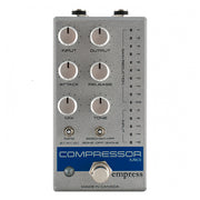 Empress Effects Compressor MK II in Silver Sparkle finish, top view