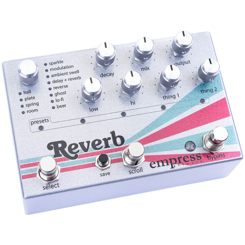 Empress Effects Reverb three-quarter angled view