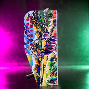 Thorpy KUDU Overdrive pedal side view showing the full hand-painted greater kudu enclosure artwork