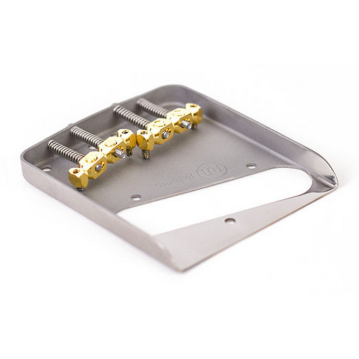 Mastery Bridge - M3 Fit Tele 4 Screws, Brass