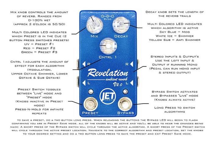 Jet Pedals Revelation Reverb V2.0 (OLD)